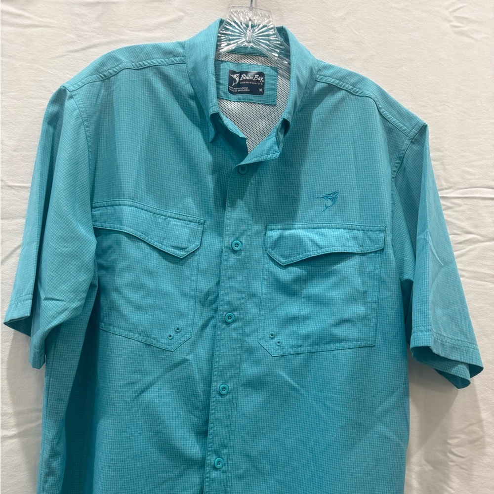 Bimini Bay Men's Turquoise Button Down Shirt